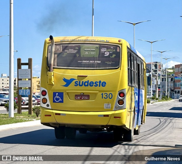 Viação Sudeste 130 na cidade de Marataízes, Espírito Santo, Brasil, por Guilherme Neves. ID da foto: 12002100.