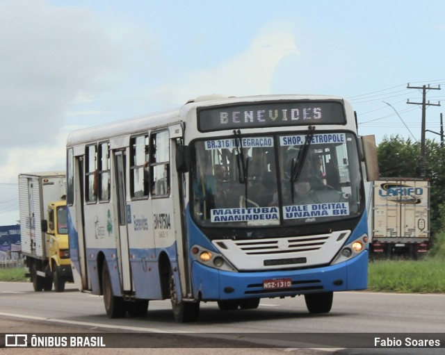 Transportes Barata BN-97504 na cidade de Benevides, Pará, Brasil, por Fabio Soares. ID da foto: 12001236.