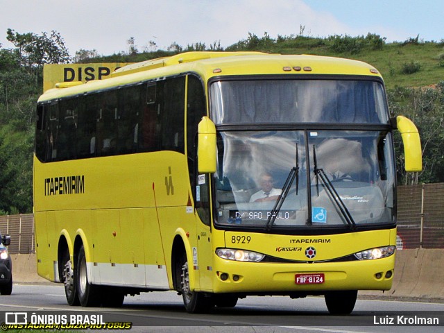 Viação Itapemirim 8929 na cidade de Aparecida, São Paulo, Brasil, por Luiz Krolman. Número da foto: #12004838.