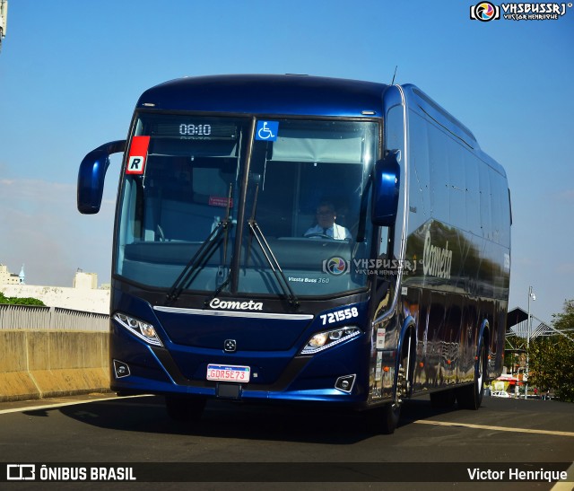 Viação Cometa 721558 na cidade de Campinas, São Paulo, Brasil, por Victor Henrique. ID da foto: 12003794.