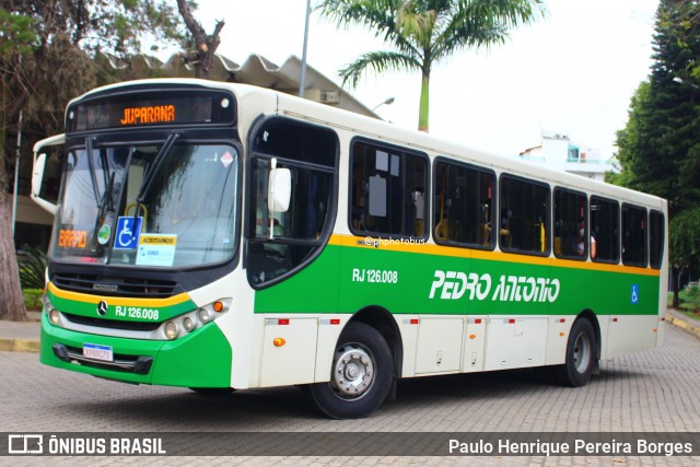 Empresa de Ônibus e Turismo Pedro Antônio RJ 126.008 na cidade de Vassouras, Rio de Janeiro, Brasil, por Paulo Henrique Pereira Borges. ID da foto: 12004325.