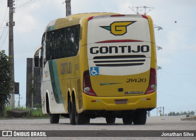 Empresa Gontijo de Transportes 21420 na cidade de Rio Largo, Alagoas, Brasil, por Jonathan Silva. Número da foto: #12003083.