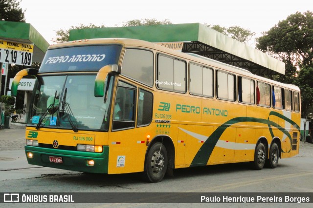 Empresa de Ônibus e Turismo Pedro Antônio RJ 126.008 na cidade de Barra do Piraí, Rio de Janeiro, Brasil, por Paulo Henrique Pereira Borges. ID da foto: 12004323.