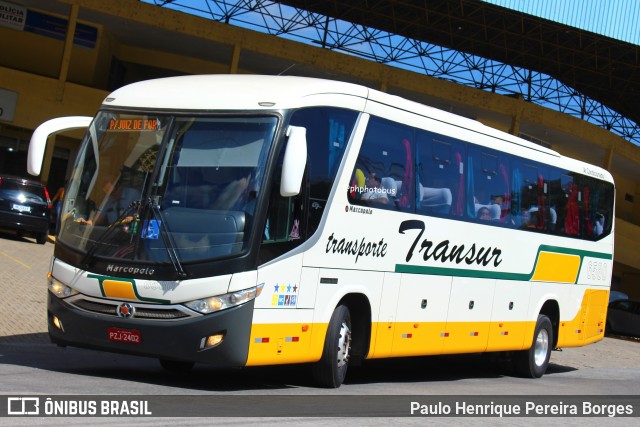 Transur - Transporte Rodoviário Mansur 6580 na cidade de Santos Dumont, Minas Gerais, Brasil, por Paulo Henrique Pereira Borges. Número da foto: #12006520.
