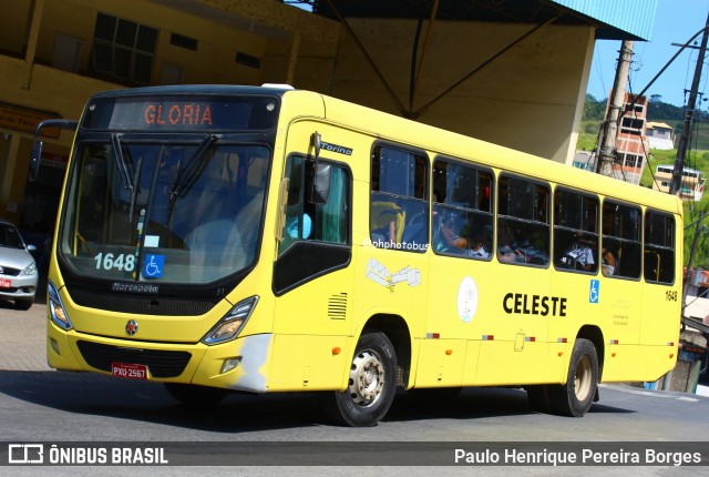 Viação Celeste 1648 na cidade de Santos Dumont, Minas Gerais, Brasil, por Paulo Henrique Pereira Borges. ID da foto: 12006521.