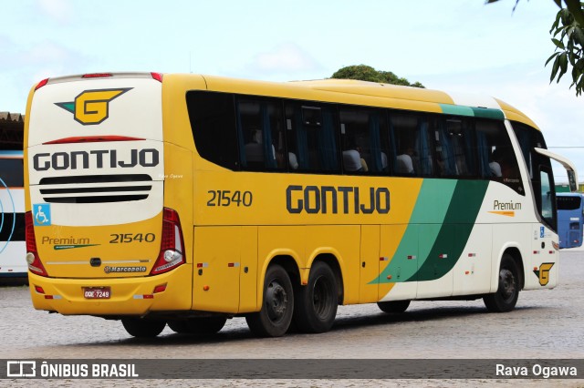 Empresa Gontijo de Transportes 21540 na cidade de Vitória da Conquista, Bahia, Brasil, por Rava Ogawa. ID da foto: 12005692.