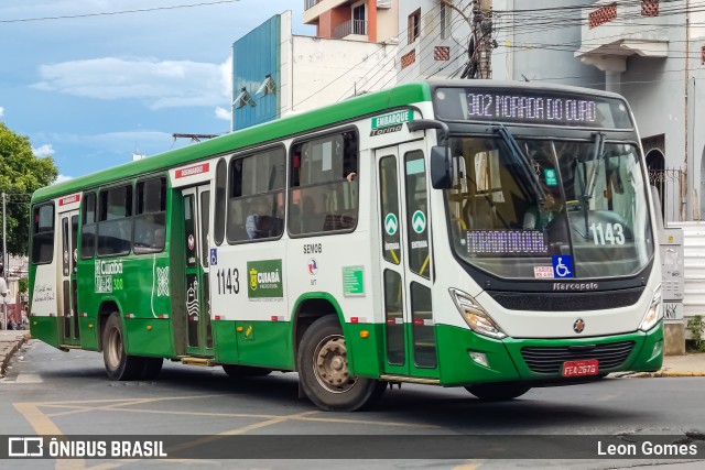 Viação Paraense Cuiabá Transportes 1143 na cidade de Cuiabá, Mato Grosso, Brasil, por Leon Gomes. ID da foto: 12005951.