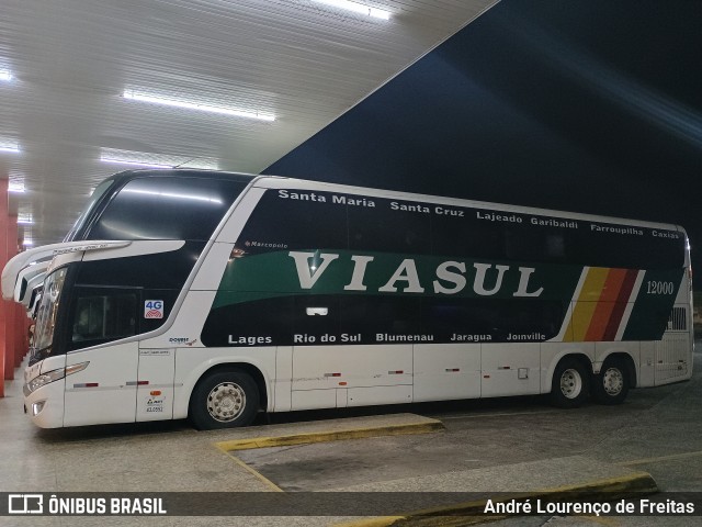 Viasul - Auto Viação Venâncio Aires 12000 na cidade de Sombrio, Santa Catarina, Brasil, por André Lourenço de Freitas. ID da foto: 12005720.