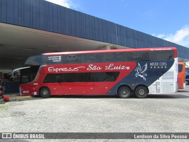 Expresso São Luiz 8010 na cidade de Caruaru, Pernambuco, Brasil, por Lenilson da Silva Pessoa. ID da foto: 12006565.