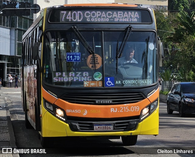 Empresa de Transportes Braso Lisboa RJ 215.019 na cidade de Niterói, Rio de Janeiro, Brasil, por Cleiton Linhares. ID da foto: 12005207.