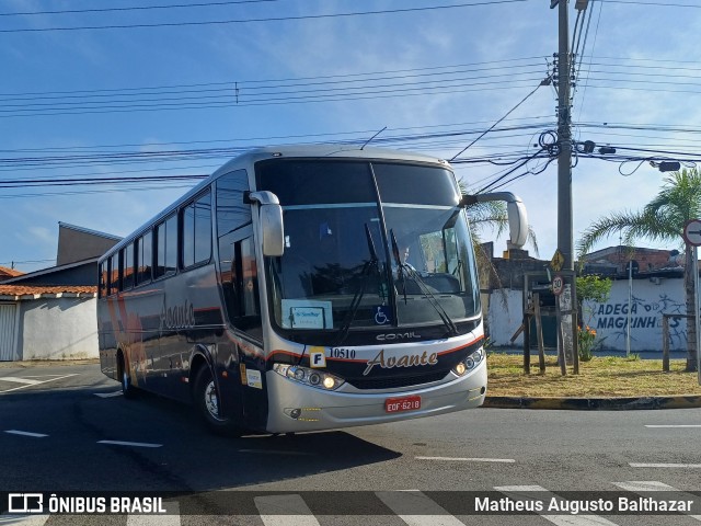 Viação Avante 10510 na cidade de Bragança Paulista, São Paulo, Brasil, por Matheus Augusto Balthazar. Número da foto: #12006984.