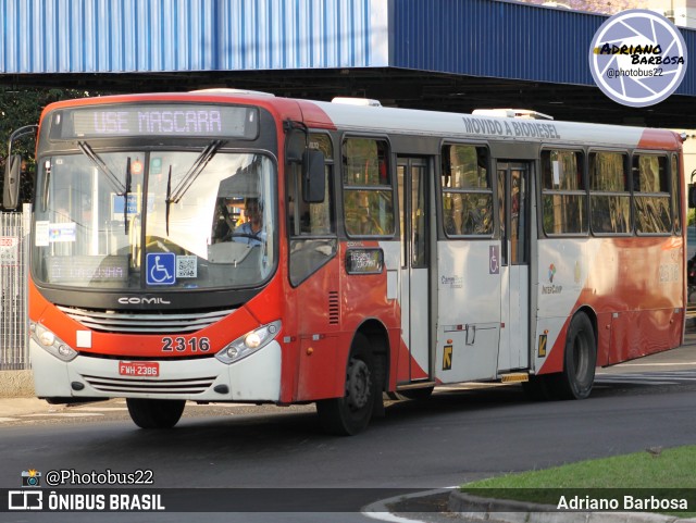 Expresso CampiBus 2316 na cidade de Campinas, São Paulo, Brasil, por Adriano Barbosa. Número da foto: #12063569.