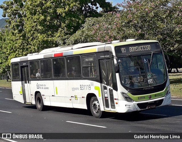 Viação VG B31119 na cidade de Rio de Janeiro, Rio de Janeiro, Brasil, por Gabriel Henrique Lima. Número da foto: #12063997.