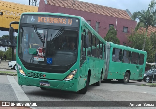 Auto Viação Redentor HB609 na cidade de Curitiba, Paraná, Brasil, por Amauri Souza. Número da foto: #12063431.