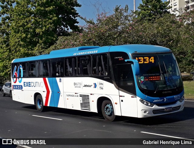 Auto Viação Jabour D86759 na cidade de Rio de Janeiro, Rio de Janeiro, Brasil, por Gabriel Henrique Lima. Número da foto: #12063984.