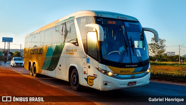 Empresa Gontijo de Transportes 18505 na cidade de Montes Claros, Minas Gerais, Brasil, por Gabriel Henrique. Número da foto: #12063541.