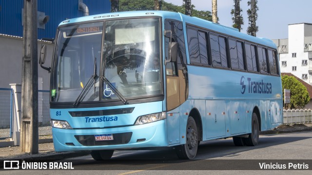 Transtusa - Transporte e Turismo Santo Antônio 81 na cidade de Joinville, Santa Catarina, Brasil, por Vinicius Petris. Número da foto: #12065008.