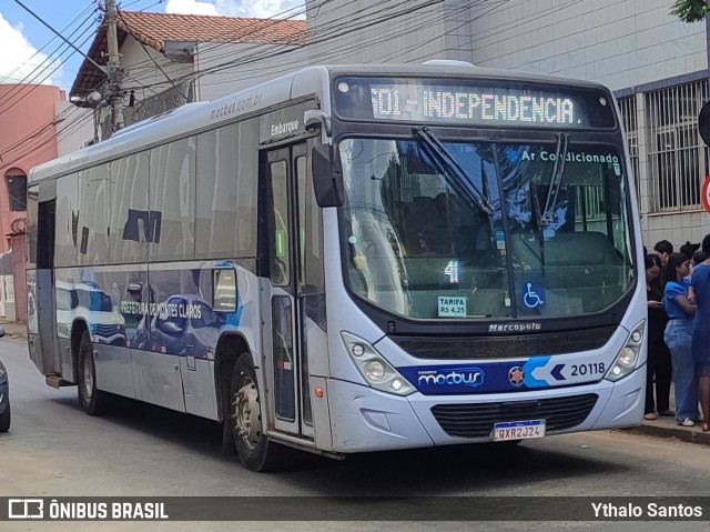 Solaris Transportes 20118 na cidade de Montes Claros, Minas Gerais, Brasil, por Ythalo Santos. Número da foto: #12063790.