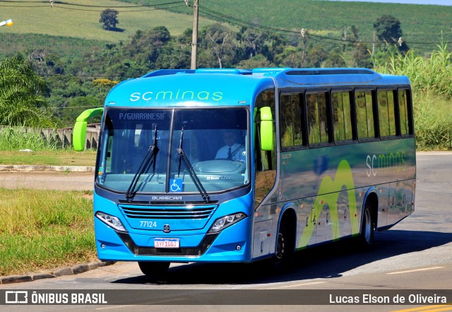 SC Minas Transportes 77124 na cidade de Alfenas, Minas Gerais, Brasil, por Lucas Elson de Oliveira. Número da foto: #12065792.