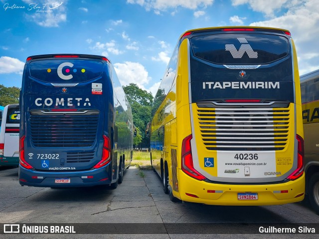 Viação Nova Itapemirim 40236 na cidade de São Paulo, São Paulo, Brasil, por Guilherme Silva. Número da foto: #12065520.
