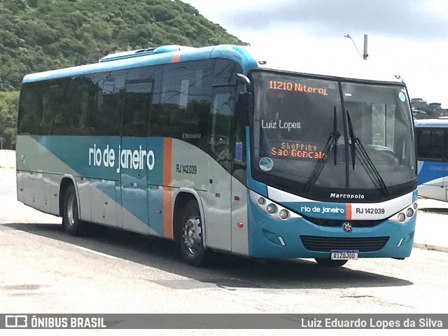 Expresso Rio de Janeiro RJ142.039 na cidade de Niterói, Rio de Janeiro, Brasil, por Luiz Eduardo Lopes da Silva. Número da foto: #12085465.