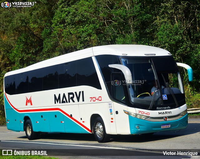 Marvi Fretamento e Turismo 7040 na cidade de Petrópolis, Rio de Janeiro, Brasil, por Victor Henrique. Número da foto: #12086265.