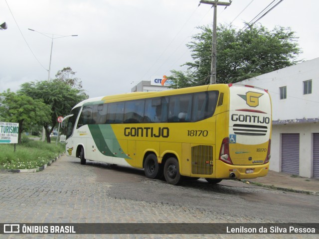 Empresa Gontijo de Transportes 18170 na cidade de Caruaru, Pernambuco, Brasil, por Lenilson da Silva Pessoa. Número da foto: #12086956.
