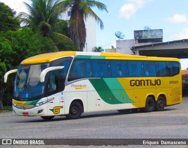 Empresa Gontijo de Transportes 19580 na cidade de Eunápolis, Bahia, Brasil, por Eriques  Damasceno. Número da foto: #12085562.