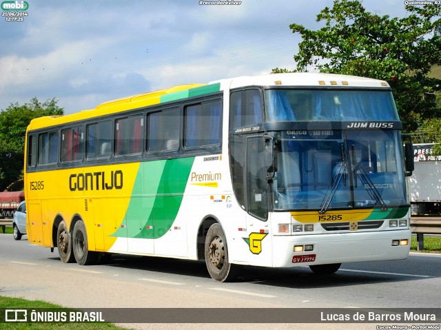 Empresa Gontijo de Transportes 15285 na cidade de Rio de Janeiro, Rio de Janeiro, Brasil, por Lucas de Barros Moura. Número da foto: #12085732.