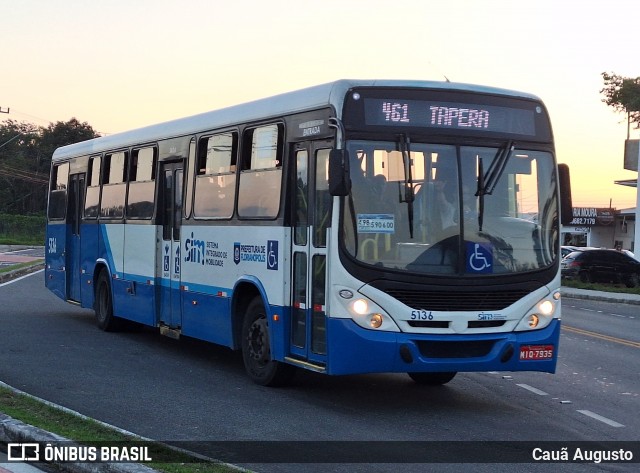 Insular Transportes Coletivos 5136 na cidade de Florianópolis, Santa Catarina, Brasil, por Cauã Augusto. Número da foto: #12085510.