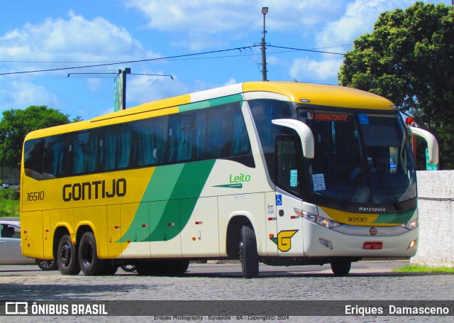 Empresa Gontijo de Transportes 16510 na cidade de Eunápolis, Bahia, Brasil, por Eriques  Damasceno. Número da foto: #12085556.