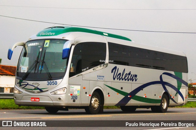 Valetur Transportes Locação e Turismo 3050 na cidade de Lorena, São Paulo, Brasil, por Paulo Henrique Pereira Borges. Número da foto: #12086565.
