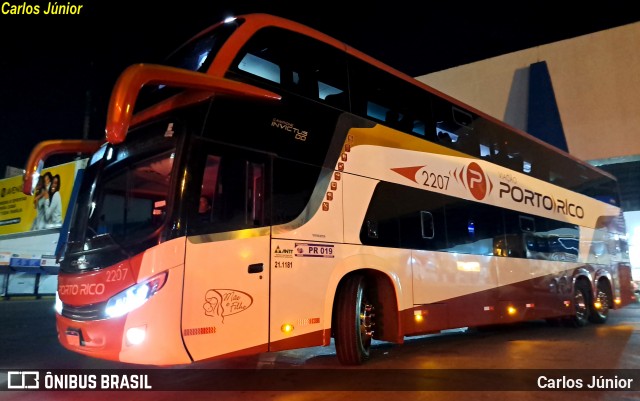 Auto Viação Porto Rico 2207 na cidade de Goiânia, Goiás, Brasil, por Carlos Júnior. Número da foto: #12085053.