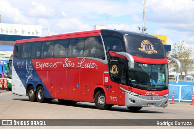 Expresso São Luiz 10170 na cidade de Goiânia, Goiás, Brasil, por Rodrigo Barraza. Número da foto: #12088280.