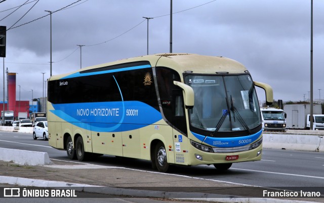Viação Novo Horizonte 500011 na cidade de São Paulo, São Paulo, Brasil, por Francisco Ivano. Número da foto: #12087395.