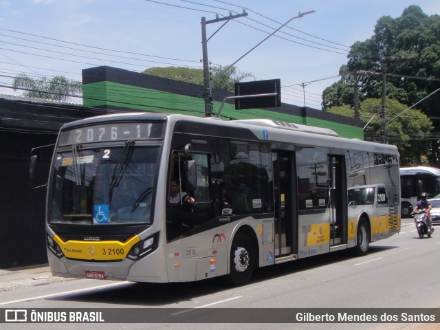 Viação Metrópole Paulista - Zona Leste 3 2100 na cidade de São Paulo, São Paulo, Brasil, por Gilberto Mendes dos Santos. Número da foto: #12087132.