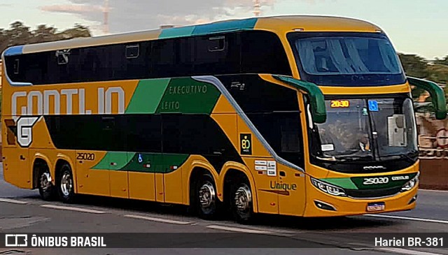 Empresa Gontijo de Transportes 25020 na cidade de Betim, Minas Gerais, Brasil, por Hariel BR-381. Número da foto: #12087876.