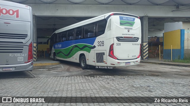 Bel-Tour Transportes e Turismo 328 na cidade de Cabo Frio, Rio de Janeiro, Brasil, por Zé Ricardo Reis. Número da foto: #12087984.