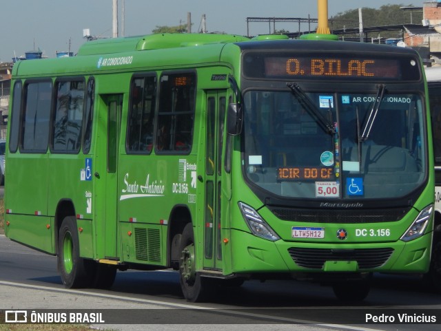 Transportes Santo Antônio DC 3.156 na cidade de Duque de Caxias, Rio de Janeiro, Brasil, por Pedro Vinicius. Número da foto: #12087431.