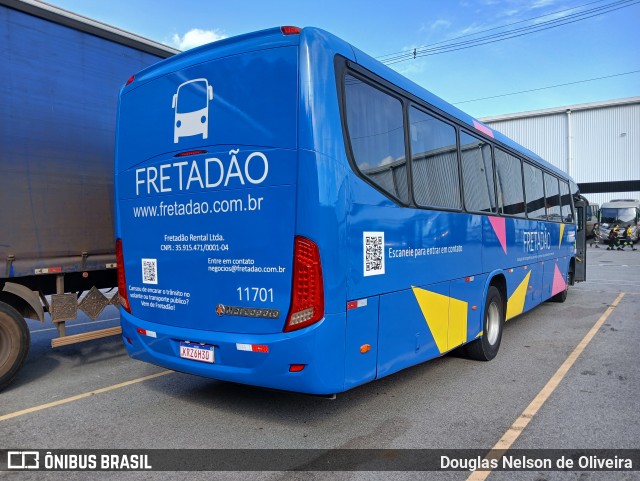 Fretadão Rental 11701 na cidade de Cajamar, São Paulo, Brasil, por Douglas Nelson de Oliveira. Número da foto: #12091248.