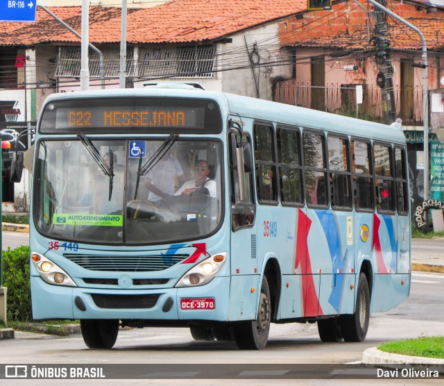 Rota Sol > Vega Transporte Urbano 35149 na cidade de Fortaleza, Ceará, Brasil, por Davi Oliveira. Número da foto: #12091308.