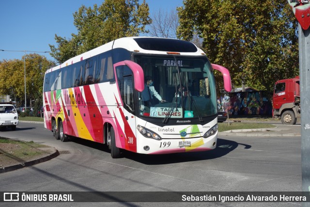 Buses Linatal 199 na cidade de Chillán, Ñuble, Bío-Bío, Chile, por Sebastián Ignacio Alvarado Herrera. Número da foto: #12091192.
