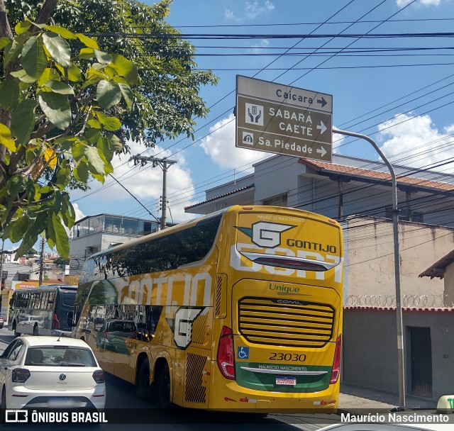 Empresa Gontijo de Transportes 23030 na cidade de Belo Horizonte, Minas Gerais, Brasil, por Maurício Nascimento. Número da foto: #12091327.