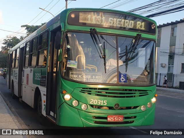 OT Trans - Ótima Salvador Transportes 20315 na cidade de Salvador, Bahia, Brasil, por Felipe Damásio. Número da foto: #12091313.