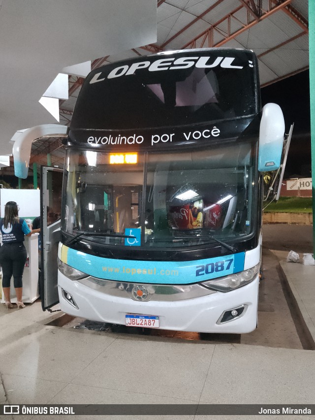 LopeSul Transportes - Lopes e Oliveira Transportes e Turismo - Lopes Sul 2087 na cidade de Rio Verde, Goiás, Brasil, por Jonas Miranda. Número da foto: #12091690.