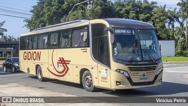 Gidion Transporte e Turismo 22301 na cidade de Joinville, Santa Catarina, Brasil, por Vinicius Petris. Número da foto: #12091480.