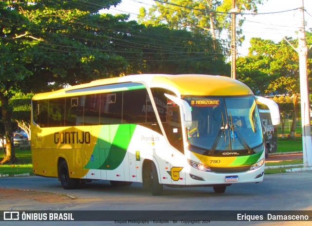 Empresa Gontijo de Transportes 7110 na cidade de Eunápolis, Bahia, Brasil, por Eriques  Damasceno. Número da foto: #12093932.