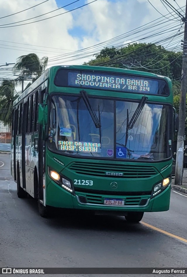 OT Trans - Ótima Salvador Transportes 21253 na cidade de Salvador, Bahia, Brasil, por Augusto Ferraz. Número da foto: #12091740.