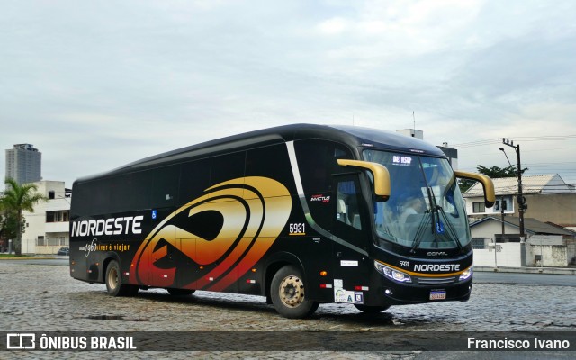 Expresso Nordeste 5931 na cidade de Balneário Camboriú, Santa Catarina, Brasil, por Francisco Ivano. Número da foto: #12093420.