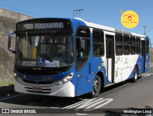 Onicamp Transporte Coletivo 4878 na cidade de Campinas, São Paulo, Brasil, por Wellington Lima. Número da foto: #12093644.